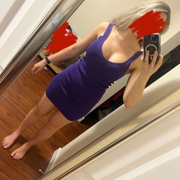 Purple Banded Dress - Picture 1 of 2